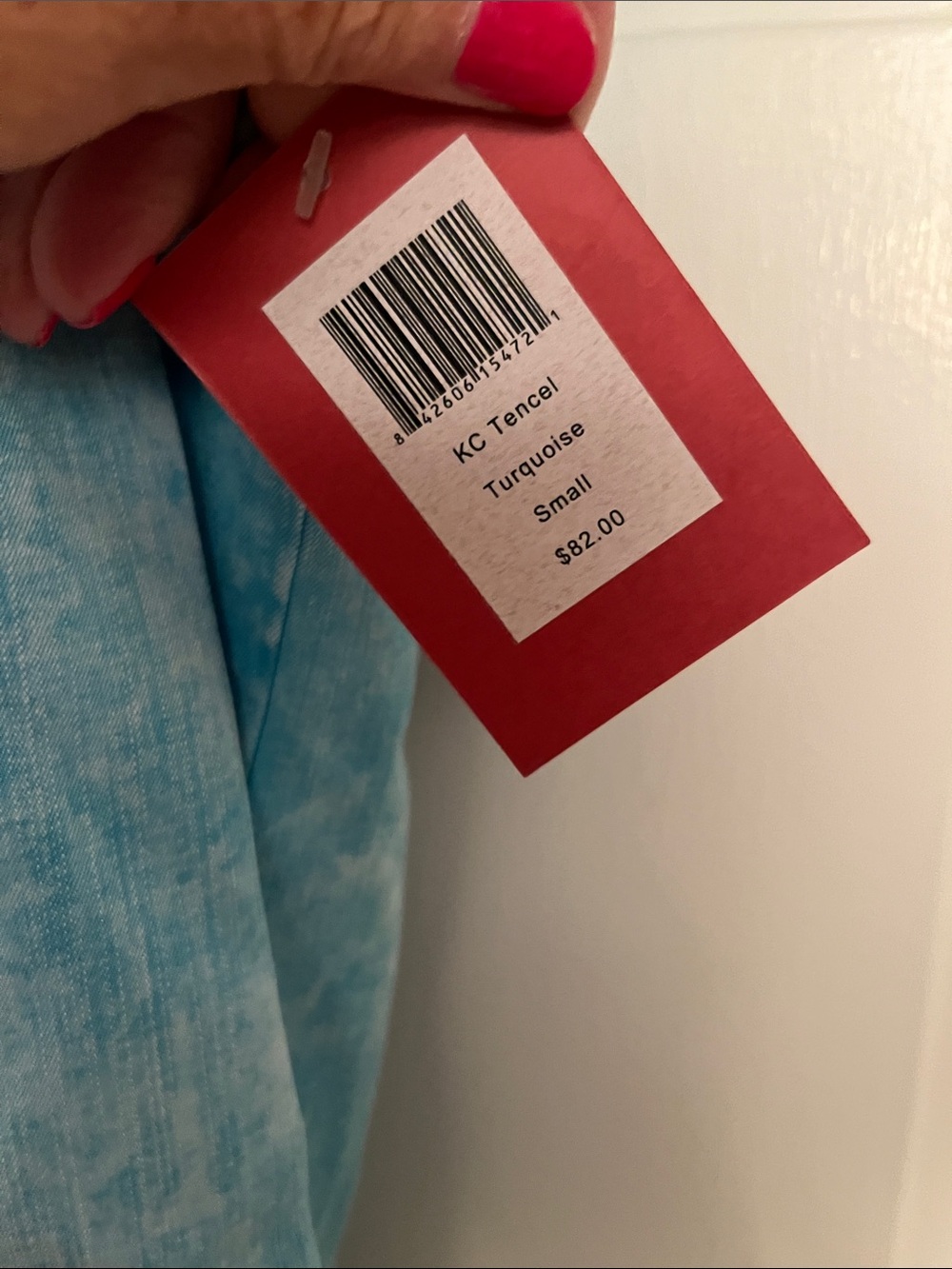 NWT Kimes Ranch- Wash Turquoise Denim Western Shirt - Picture 3 of 6